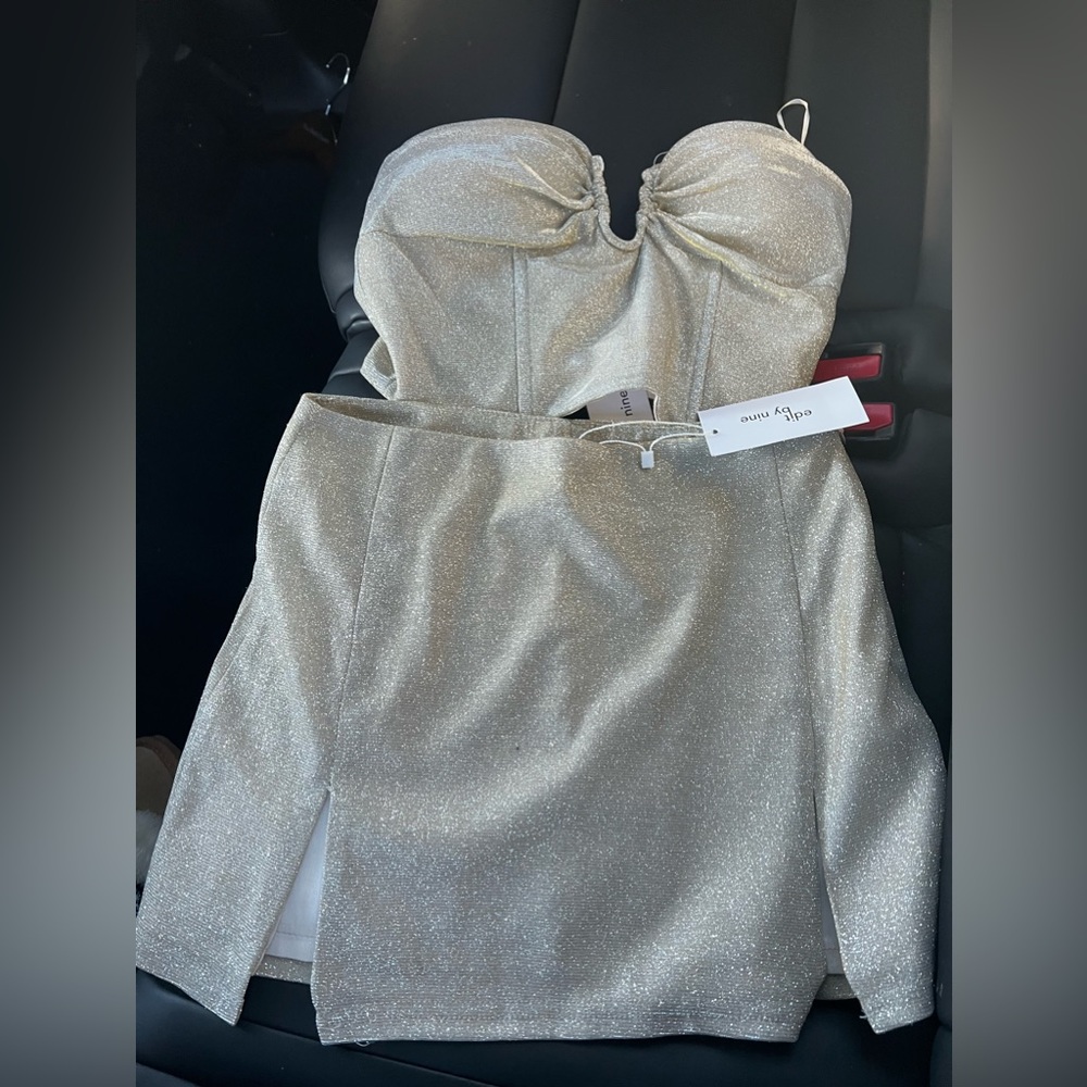 Skirt set glittery